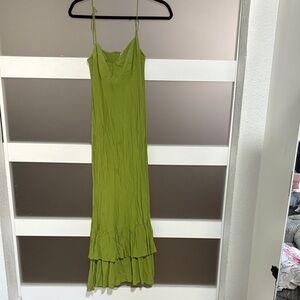 Reformation Lime Green Maxi Dress